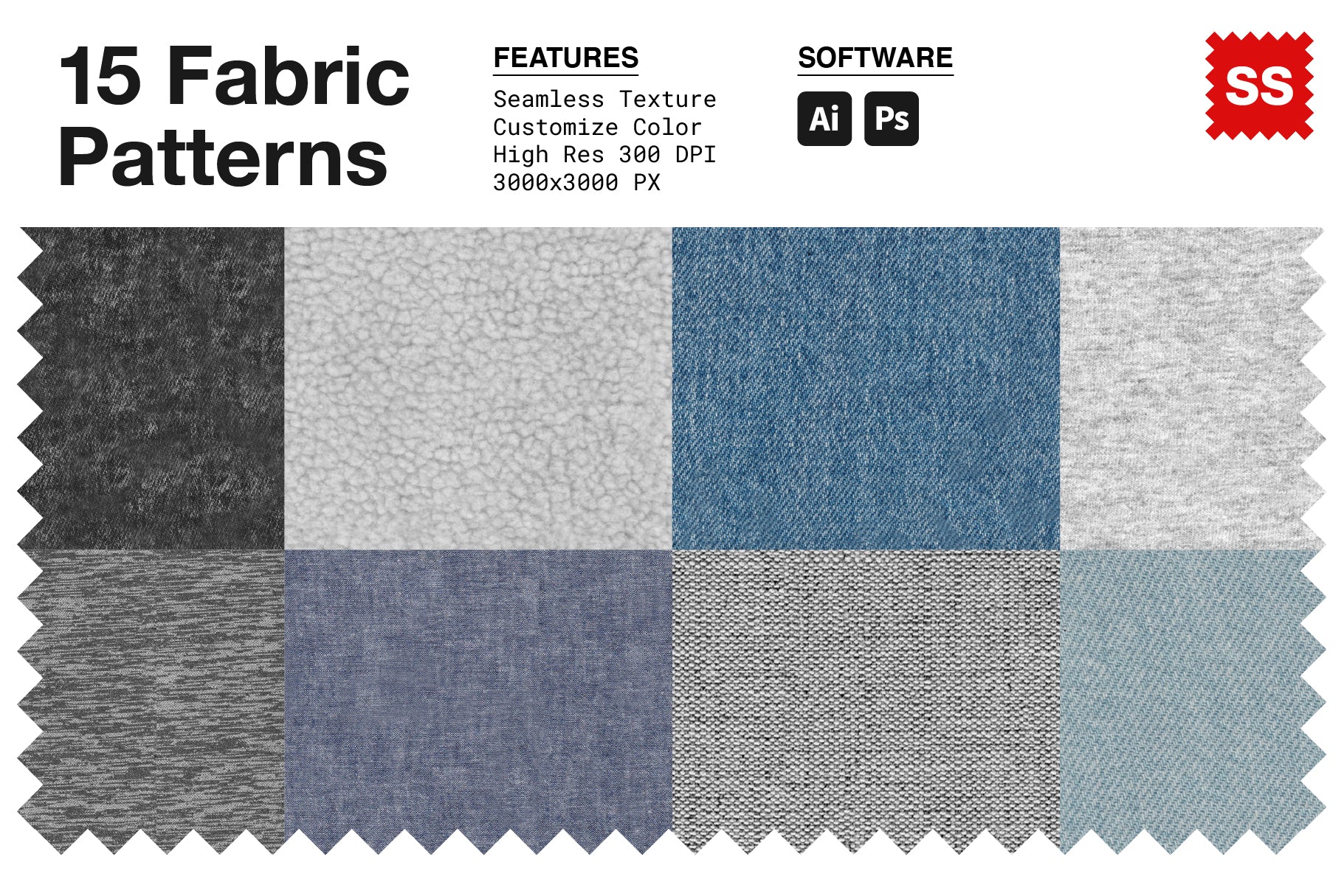 Detail of textured fabric swatches produced by Alcantara. Part of a range  of fabric & materials feature…