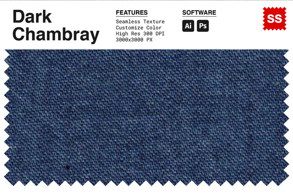 Dark Chambray Fabric Texture